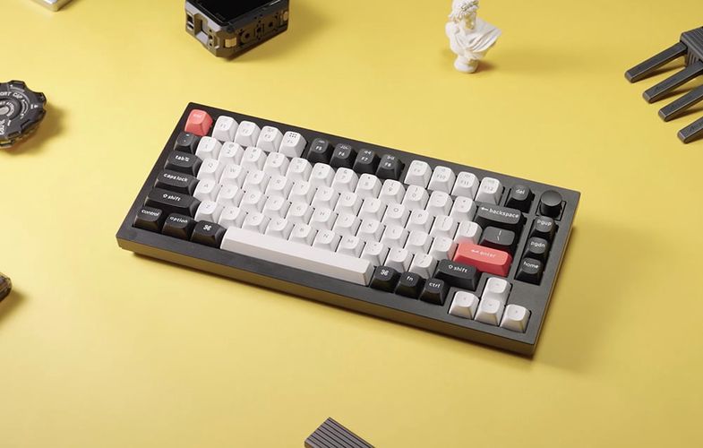 Keychron Q1 HE RGB Wireless Mechanical Keyboard, Nebula Magnetic Switch (Black) [Q1H-M1]., Keychron Q1H-M1