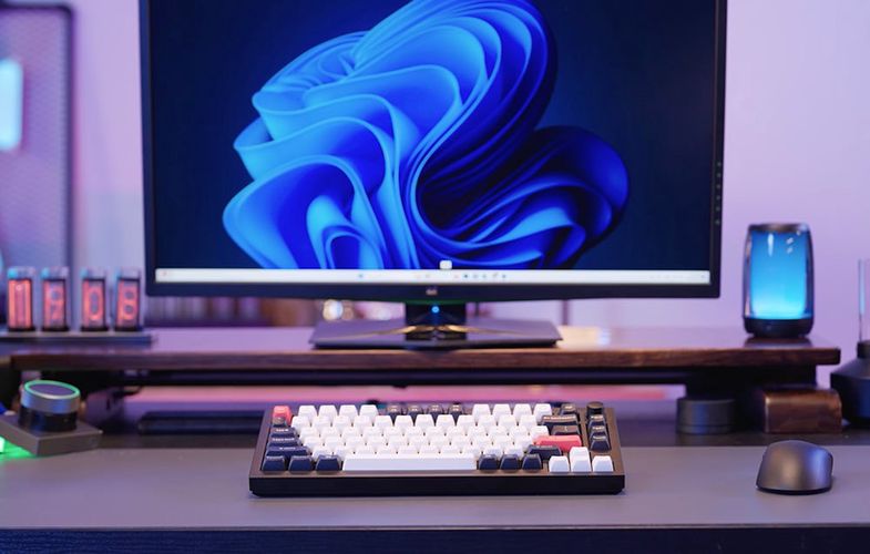 Keychron Q1 HE QMK Wireless Keyboard RGB Knob Magnetic Nebula Switch (black), Keychron Q1H-M1