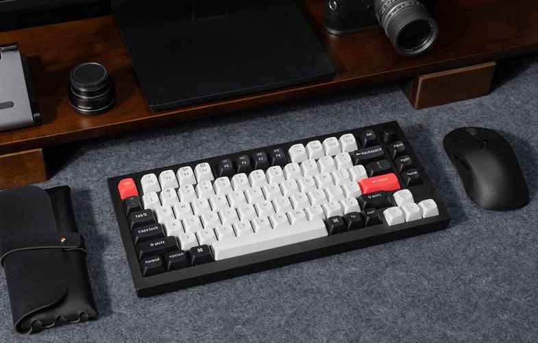 Keychron Q1 HE RGB Wireless Mechanical Keyboard, Nebula Magnetic Switch (Black) [Q1H-M1]., Keychron Q1H-M1