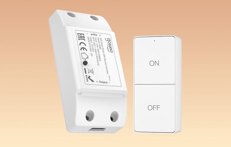 Gosund SW20 10A WiFi Smart Switch + Remote Control, Tuya, Gosund SW20