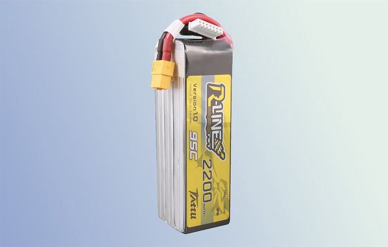 Lipo Tattu R-Line 22.2V 2200mAh 6S 95C battery with XT60 connector, Tattu TAA22006S95X6