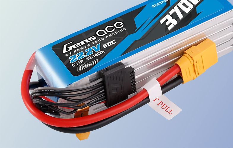 Accumulator Lipo Gens Ace G-Tech 3700mAh 22.2V 60C 6S1P XT90, Gens ace GEA376S60X9GT