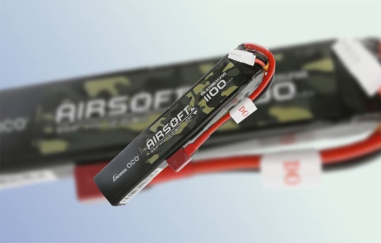 Lipo Gens ace 25C 1100mAh 3S1P 11.1V Airsoft Gun battery with T-plug, Gens ace GEA11003S25D