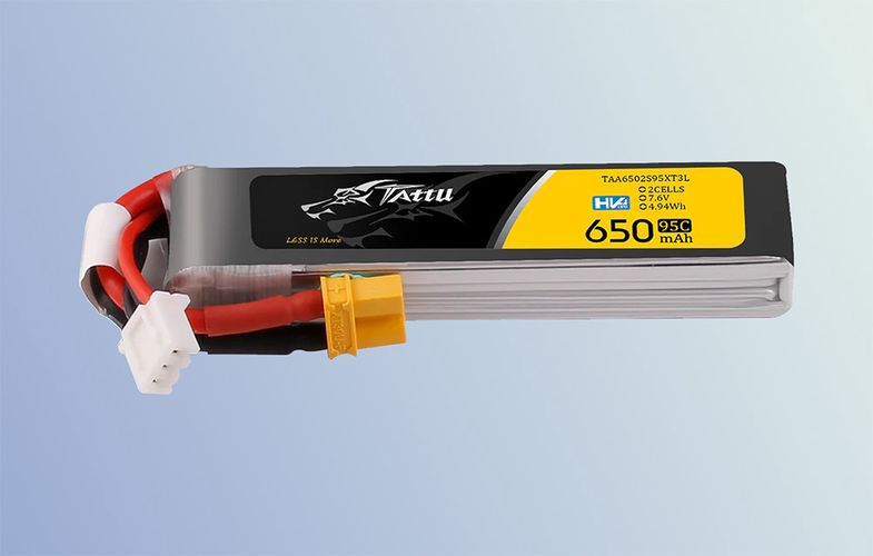 Accumulator Lipo Tattu 2s 650mAh 95C 7.6V HV z XT30 Long-Pack, Tattu TAA6502S95XT3L