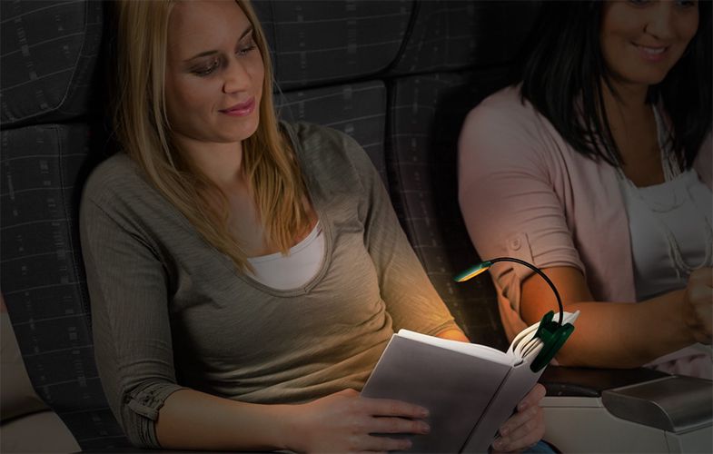 Wireless lamp Glocusent mini GLCSNTBL102G clip-on book light, USB-C Green, Glocusent GLCSNTBL102G