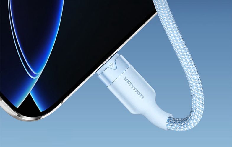 USB 2.0 A to USB-C 3A cable Vention CTNLF 1M (blue), Vention CTNLF