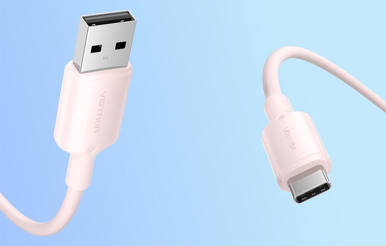 USB 2.0 A to USB-C 3A cable Vention CTQLF 1M (blue), Vention CTQLF