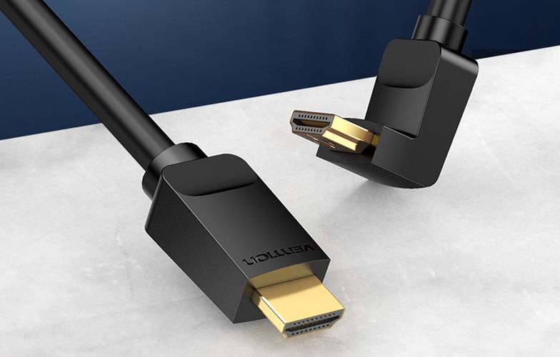 Cable HDMI 2.0 Vention AAQBG 1,5m, Angled 270°, 4K 60Hz (black), Vention AAQBG