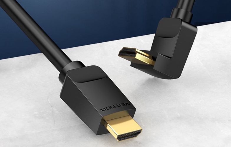 Cable HDMI 2.0 Vention AARBH 2m, Angled 90°, 4K 60Hz (black), Vention AARBH