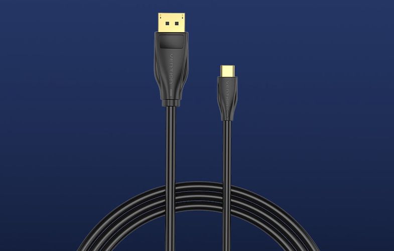 USB-C to DisplayPort 1.4 Cable Vention CGYBG, 1,5m, 8K 60Hz/4K 120Hz (black), Vention CGYBG