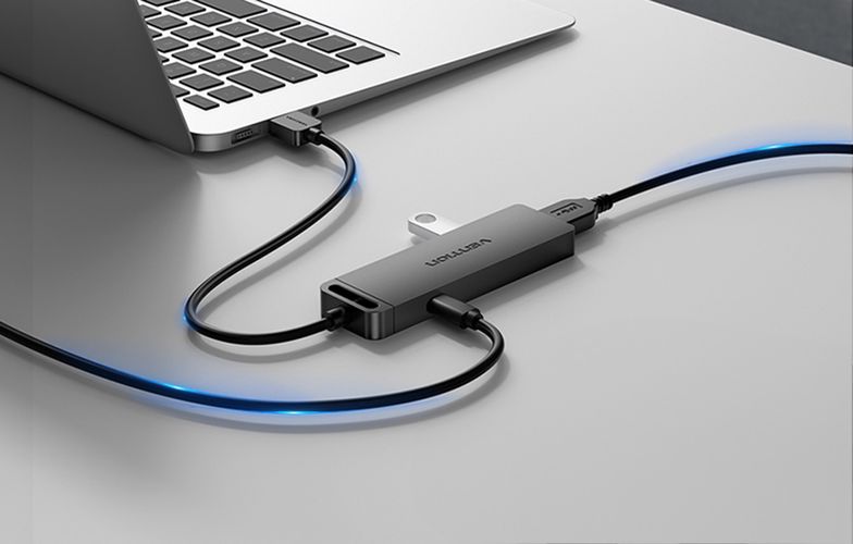 USB 3.0 4-Port Hub Vention CHLBF 1m, Black, Vention CHLBF