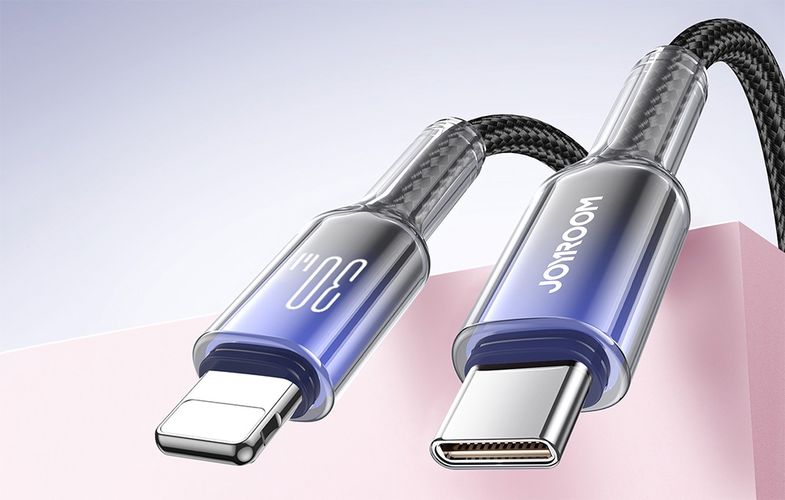 Cable USB-C Lightning Joyroom S-A42 30W 1.2m czarny, Joyroom S-A42 C-L Bl