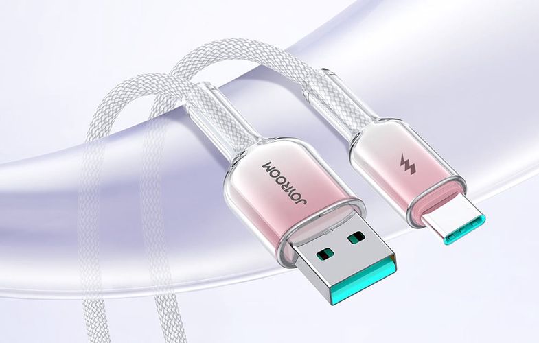 Joyroom S-A42 3A USB-A USB-C Cable 1.2m biały, Joyroom S-A42 A-C Wh