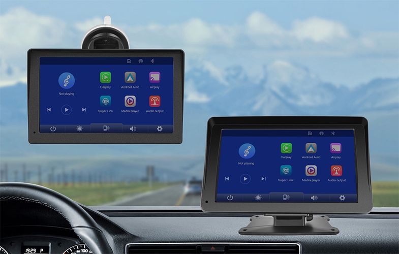 Monitor samochodowy 7.0" Podofo A3327 Carplay/Airplay/Android Auto, Bluetooth, Mirror Link, Podofo A3327