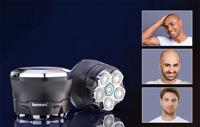 Electric shaver with 7D head Kensen 05-KGTJ41-10A (black), Kensen 05-KGTJ41-10A