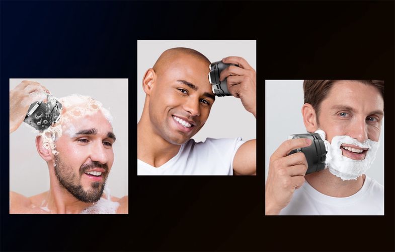 Electric shaver with 7D head Kensen 05-KGTJ41-10A (black), Kensen 05-KGTJ41-10A