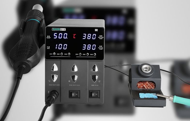 SUGON 212 Hot Air Soldering Station + T12 Cob Soldering Machine, SUGON 212 2in1