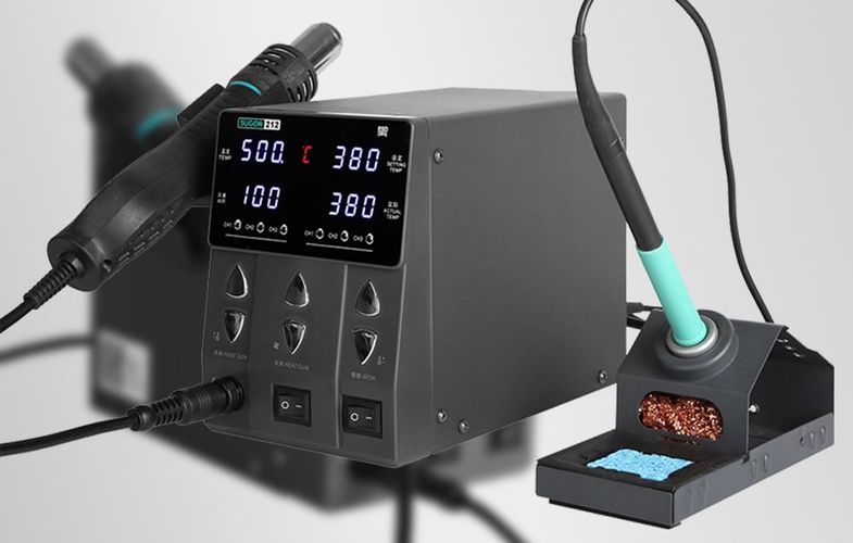 SUGON 212 Hot Air Soldering Station + T12 Cob Soldering Machine, SUGON 212 2in1