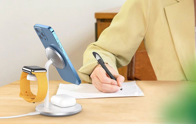 Choetech T585-F Qi2 3-in-1 magnetic wireless charger, Choetech T585-F-V12