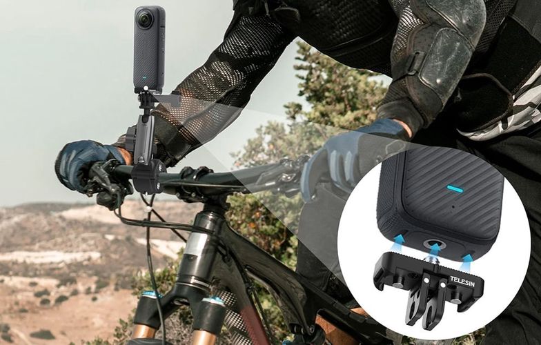 Telesin mount for Insta360  X4 / X5 camera, Telesin S7-JBK-05