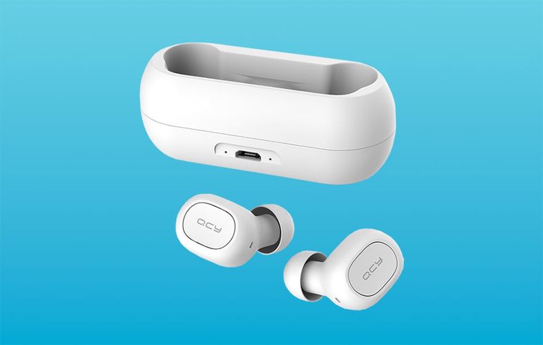 TWS QCY T1C Headphones (white), QCY T1C-White