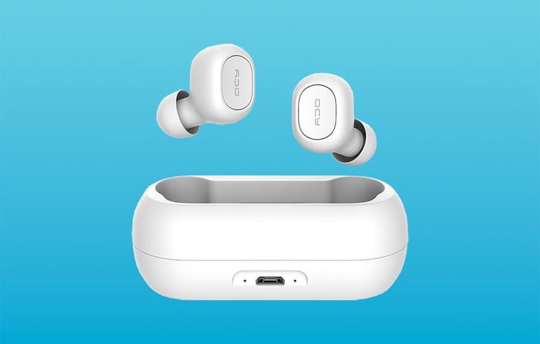 TWS QCY T1C Headphones (white), QCY T1C-White