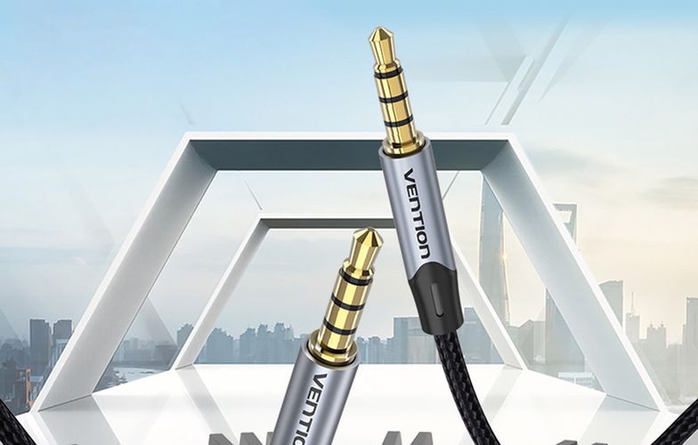 Cable Audio TRRS 3.5mm mini jakc Vention BAQHF 1m Gray, Vention BAQHF