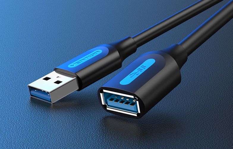 Extension Cable USB 3.0 male to female Vention CBHBF 1m Black, Vention CBHBF