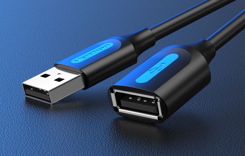 Extension Cable USB 2.0 Male to Female Vention CBIBI 3m Black, Vention CBIBI