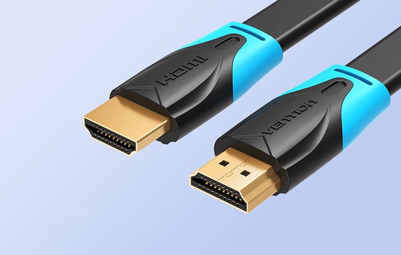 Flat HDMI Cable Vention VAA-B02-L150, 1.5m, 4K 60Hz (Black), Vention VAA-B02-L150