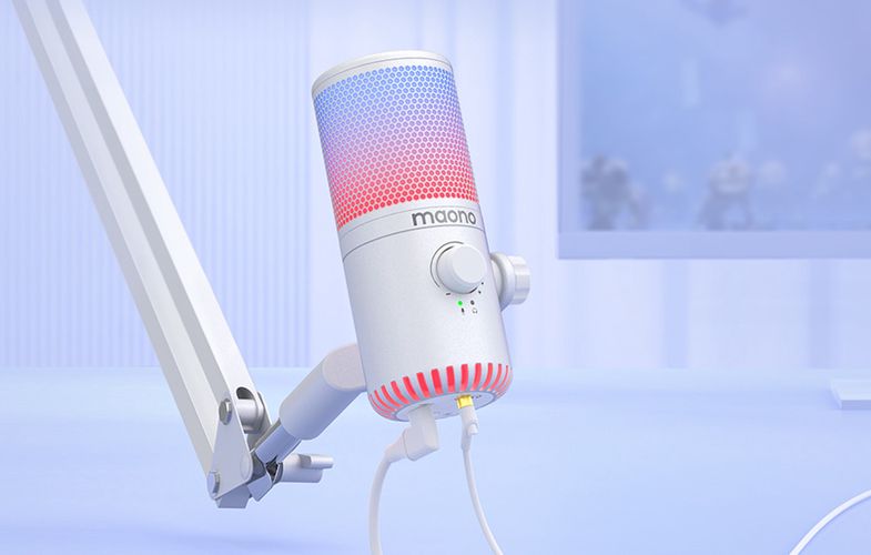 Gaming Microphone Maono DM30RGB (white), Maono DM30RGB white