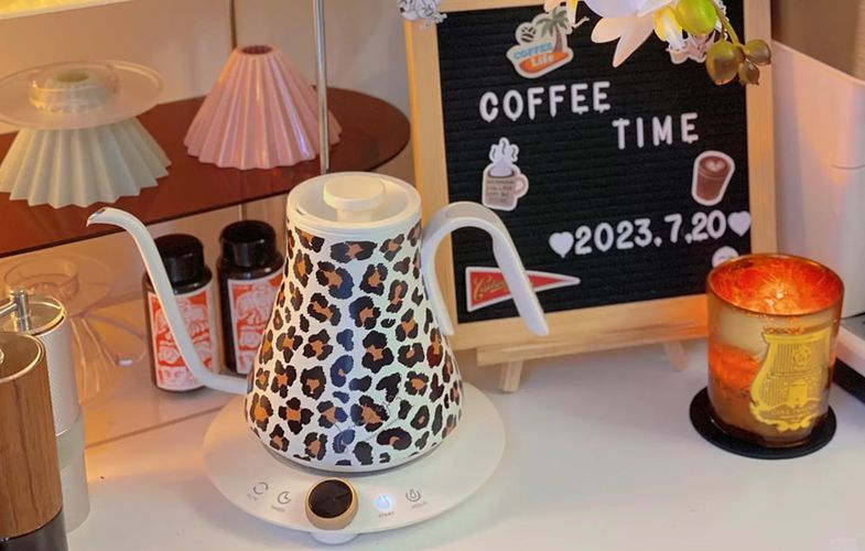 Coffee Gooseneck Kettle Cocinare Leopard, Cocinare CEK-201 - leopard