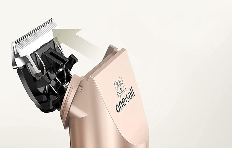 Oneisall P2 Pet Trimmer / Clippers + Scissors + Comb Set (Gold), Oneisall P2