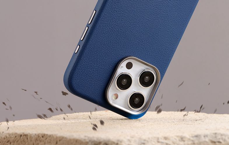 Magnetic protective phone case Joyroom JR-BP007 for iPhone 15 Pro Max (blue), Joyroom JR-BP007 Blue