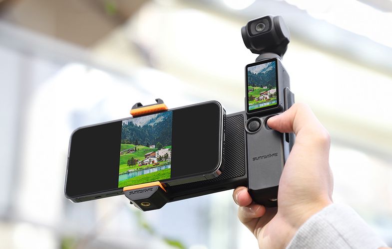 Phone Holder with Storage Case Sunnylife DJI Osmo Pocket 3, Sunnylife OP3-AD744