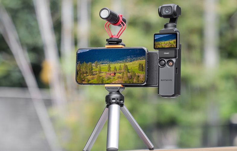 Phone Holder with Storage Case Sunnylife DJI Osmo Pocket 3, Sunnylife OP3-AD744