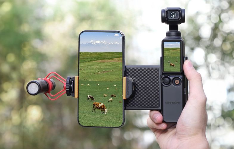 Phone Holder with Storage Case Sunnylife DJI Osmo Pocket 3, Sunnylife OP3-AD744