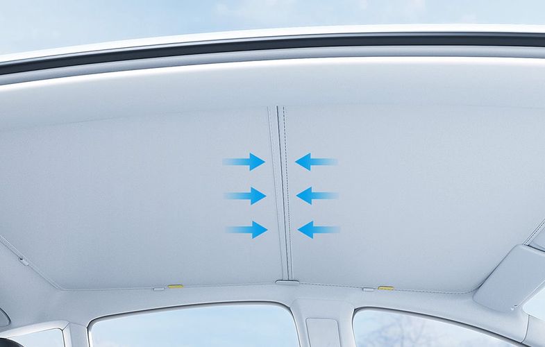 Sunshade for Tesla Model Y Baseus T-Space Series - double layer (white), Baseus C20651300211-03