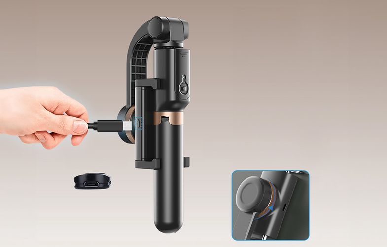 Selfiestick/tripod bluetooth APEXEL APL-D6 (black), APEXEL APL-D6