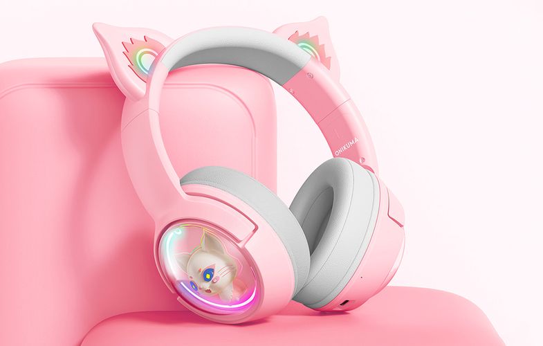 ONIKUMA B5 Gaming headset (Pink), ONIKUMA B5 Pink