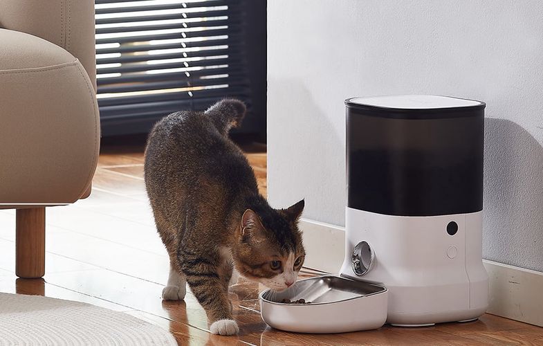 Automatic Pet Feeder with plastic bowl Dogness (white), Dogness F11 plastic bowl