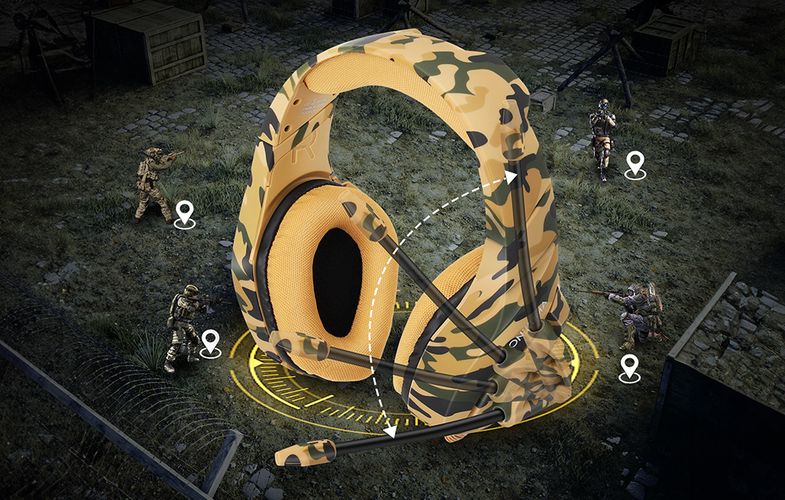 ONIKUMA K1-B Gaming headset (Yellow), ONIKUMA K1-B Yellow