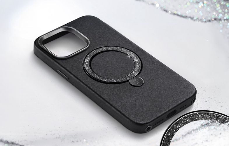 Joyroom PN-15L2 Case Dancing Circle for iPhone 15 Pro (black), Joyroom PN-15L2 Black