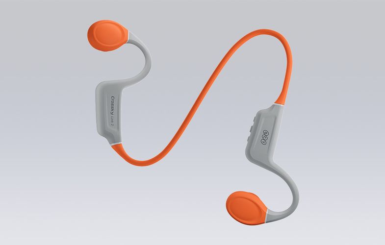 Earphones QCY T25 (grey+ orange), QCY T25 grey-orange