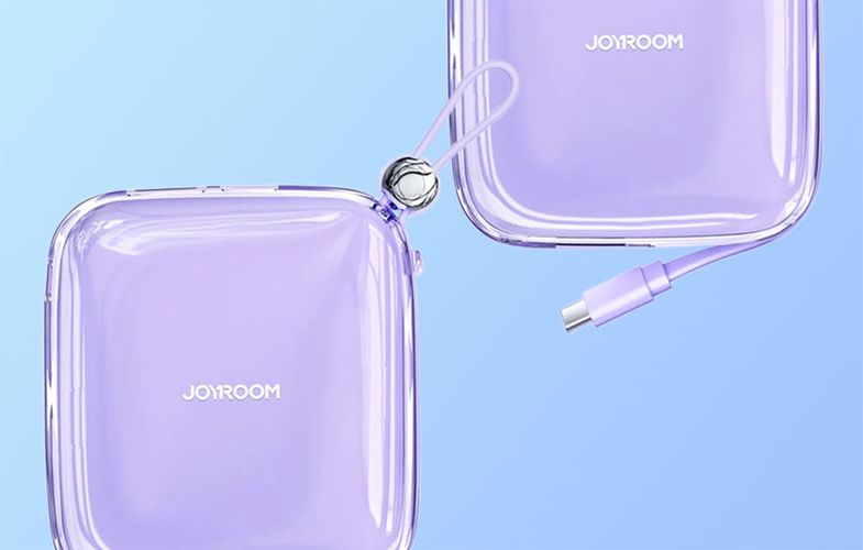 Powerbank Joyroom JR-L004 Jelly 10000mAh, USB C (Purple), Joyroom JR-L004 CP