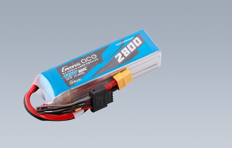 Gens ace G-Tech Soaring 2800mAh 11.1V 60C 3S1P LiPo XT60, Gens ace GEA283S60X6GT