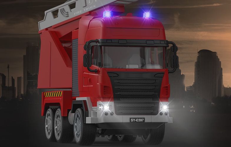 Remote control RC fire truck 1:20 Double Eagle (red) E597-003, Double Eagle E597-003