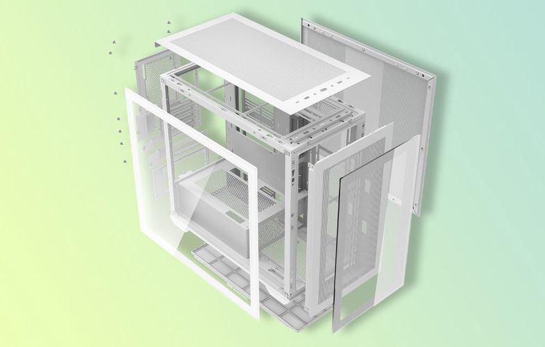 Darkflash DLX4000 GLASS computer case (white), Darkflash DLX4000 GLASS W