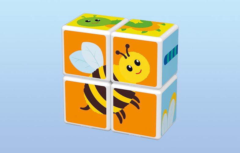 Magicube Printed Insects magnetic blocks + cards 7 pieces GEOMAG GEO-121, Geomag 121