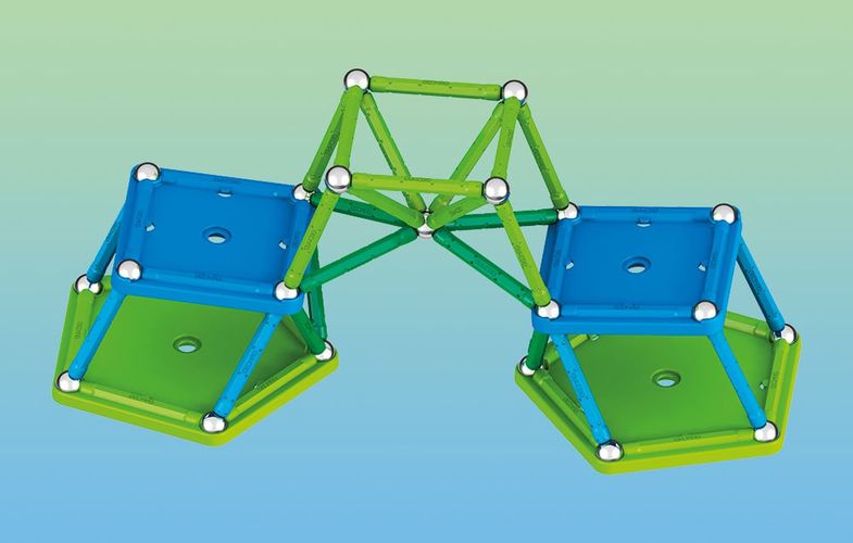 Classic Recycled magnetic blocks 60 elements GEOMAG GEO-272, Geomag 272